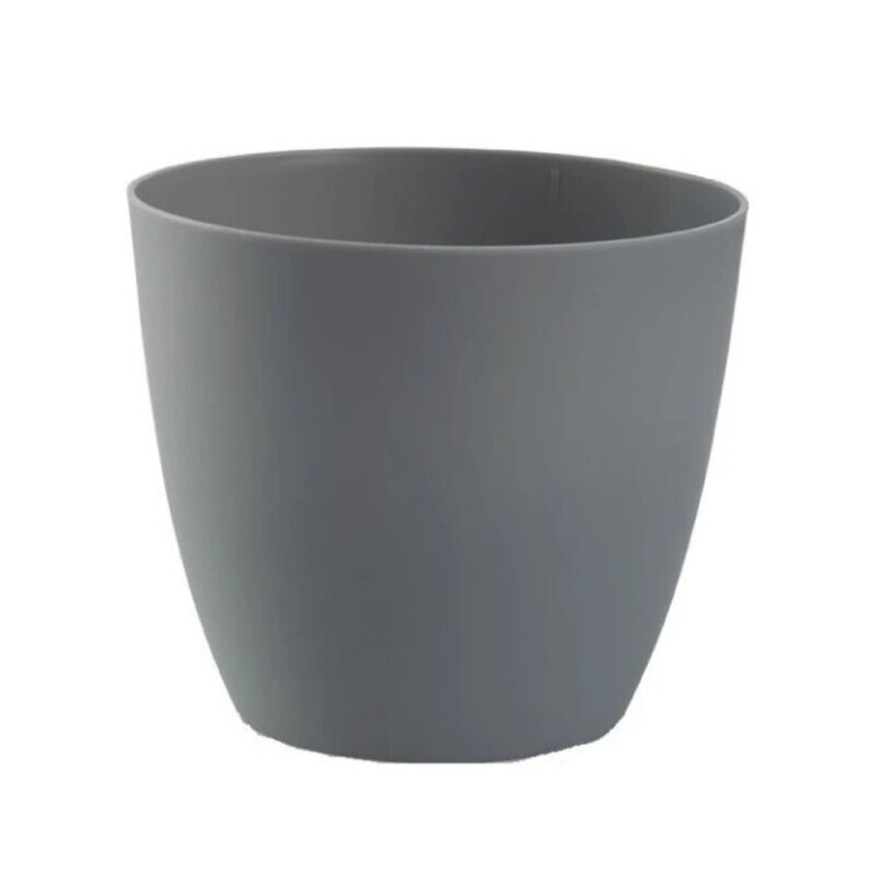Květináč Ella mat Ø25cm kamenná šedá (4/krt)