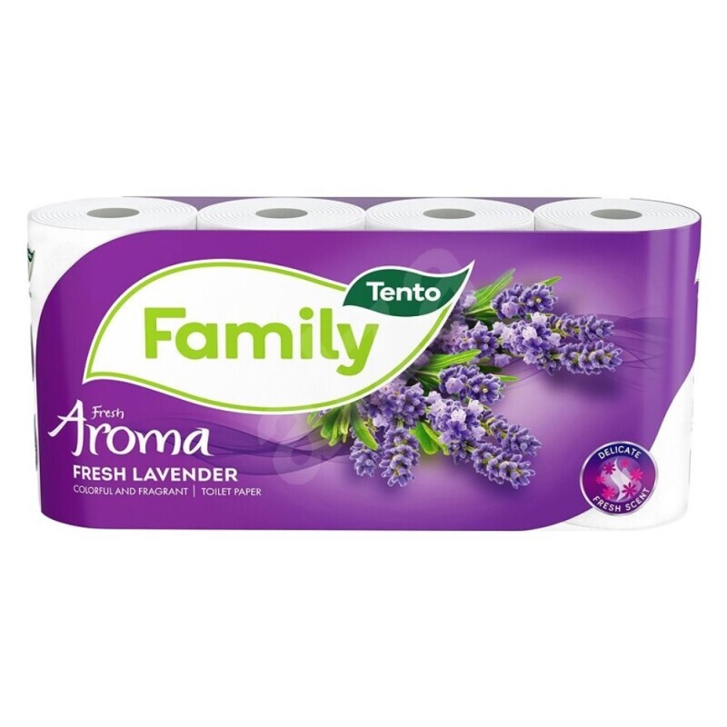 Tento Toaletní papír 8ks 2-vrstvý Lavender (10/bal)