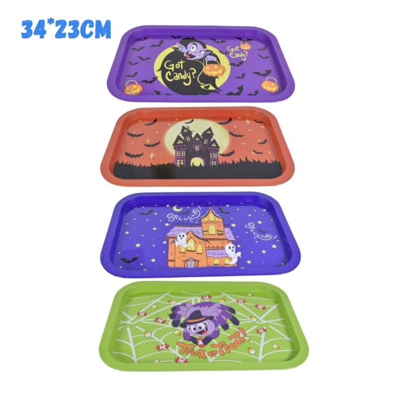 Haloween podnos plechový 34*23cm (60/krt)