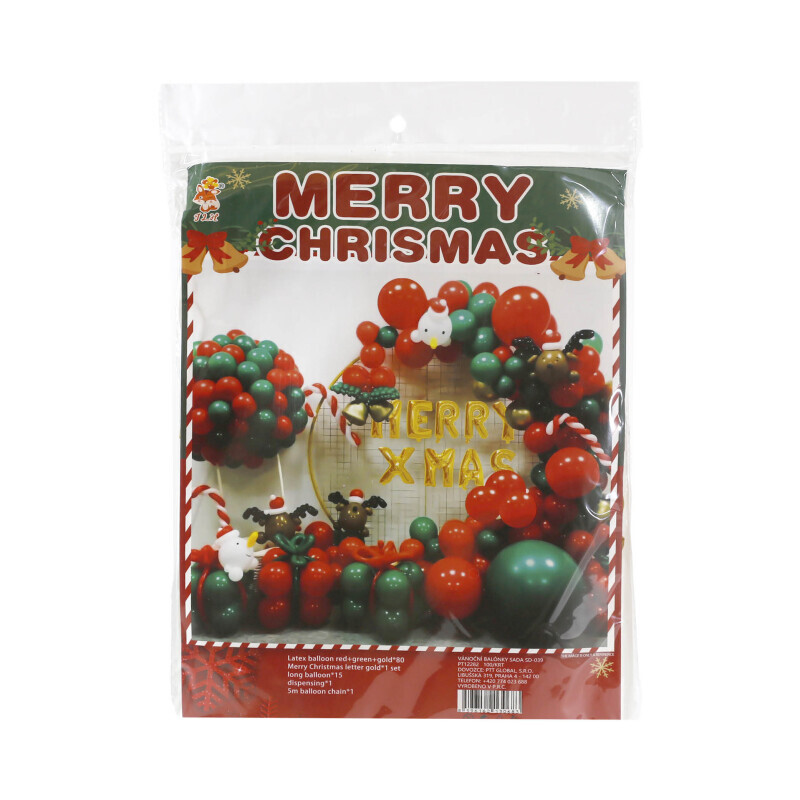 Vánoční balónky sada SD-039 (10/bal 100/krt)