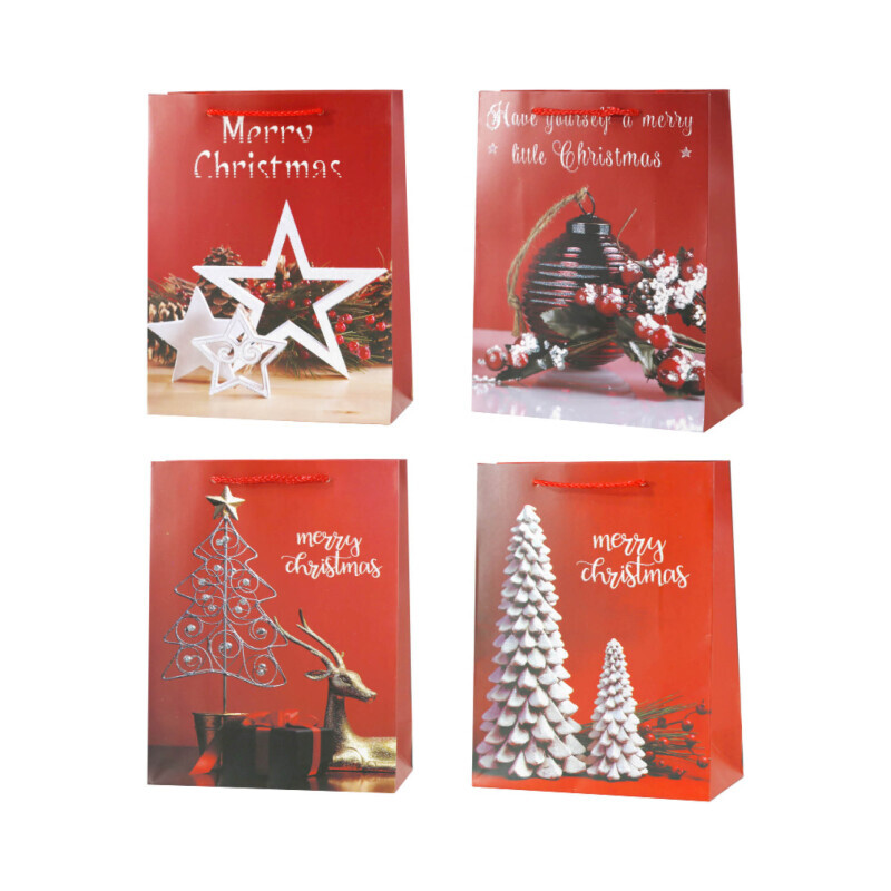 Vánoční dárková taška ''S'' Red 0001 (12/bal 720/krt)