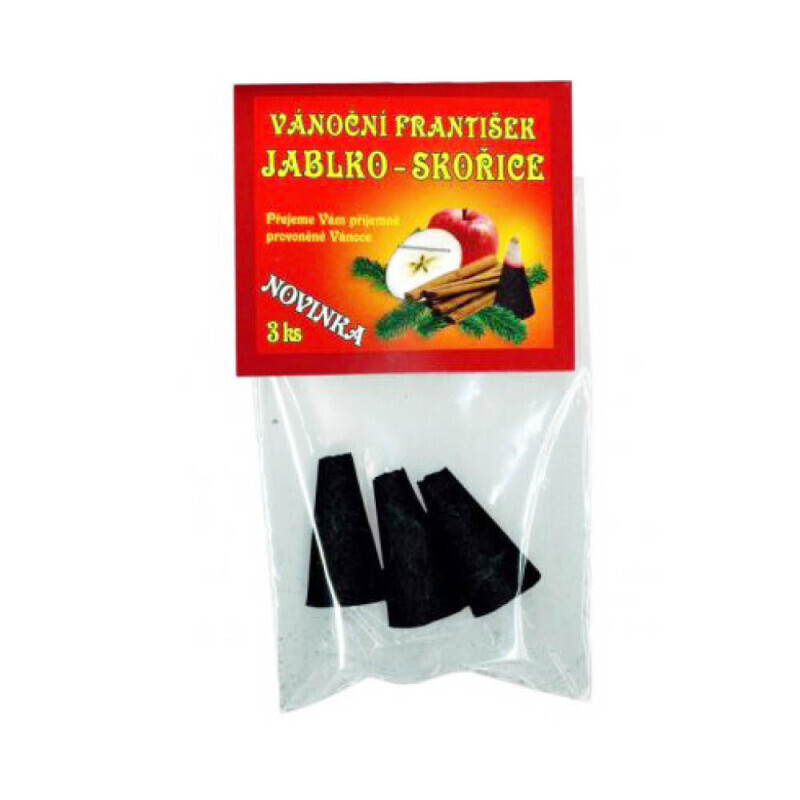 Vánoční františky 3ks Jablko Skořice (150/krt)