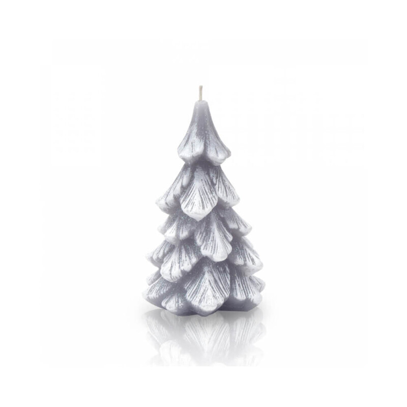 Bartek Svíčka Christmas Tree New 80/150 Grey (12/krt)