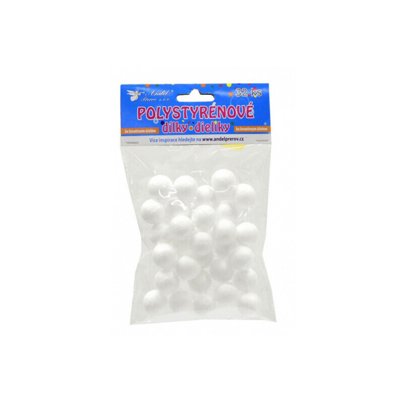 Kuličky z polystyrenu 2cm/32ks (120/krt)