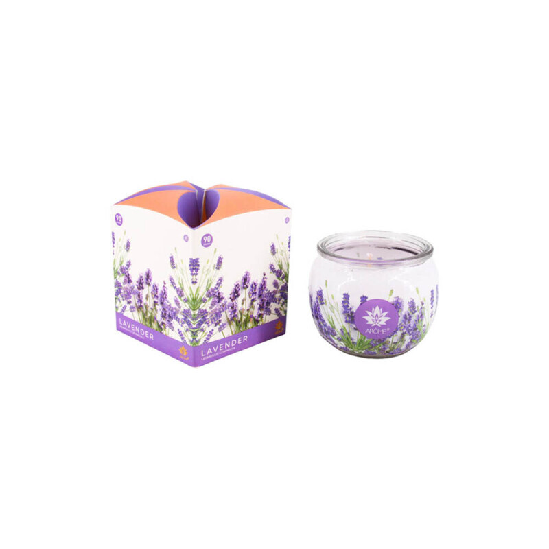 Arome Svíčka ve skle 90g Lavender (12/bal 48/krt)