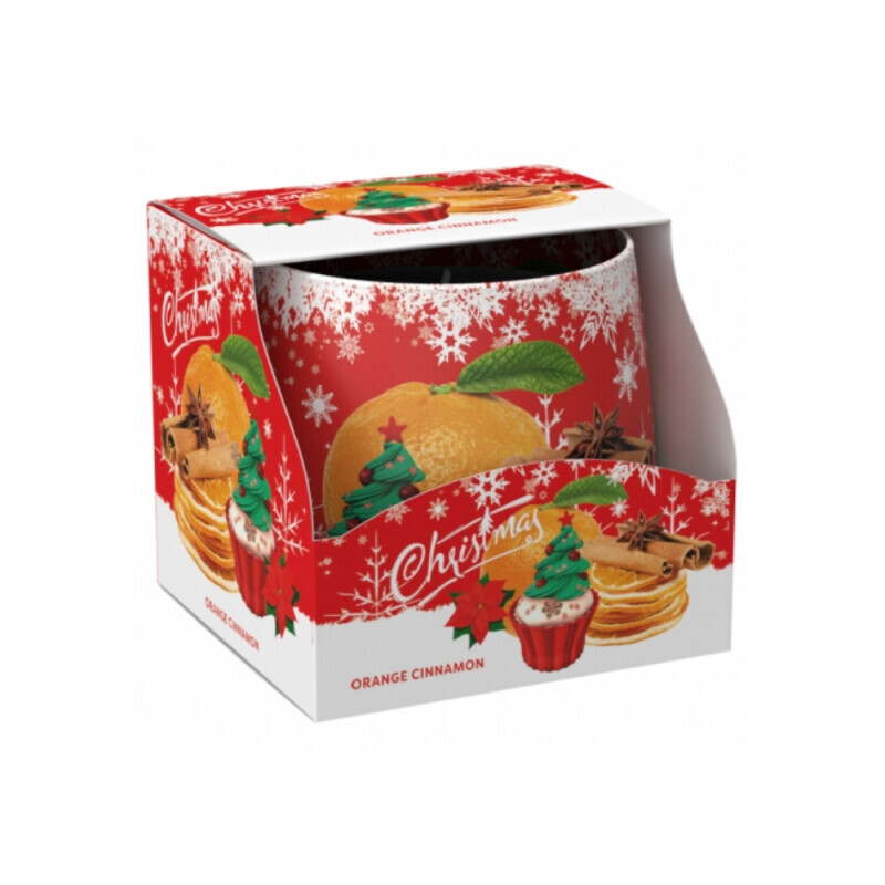 Santo 100g svíčka ve skle Christmas (12/krt)