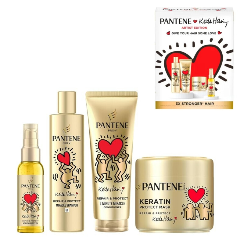 Pantene Dár.sada F 250ml SHP+220ml CON+300ml mask+100ml oil Keith Haring intensive repair (4/krt)