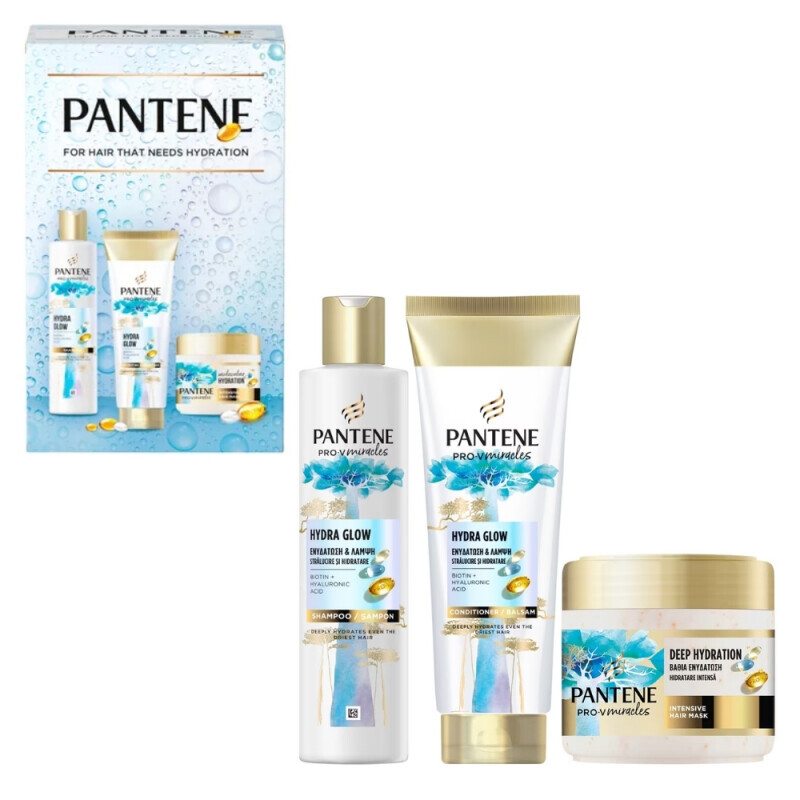 Pantene Dár.sada F 250ml SHP+160ml CON+300ml mask Hydra Glow (4/krt)