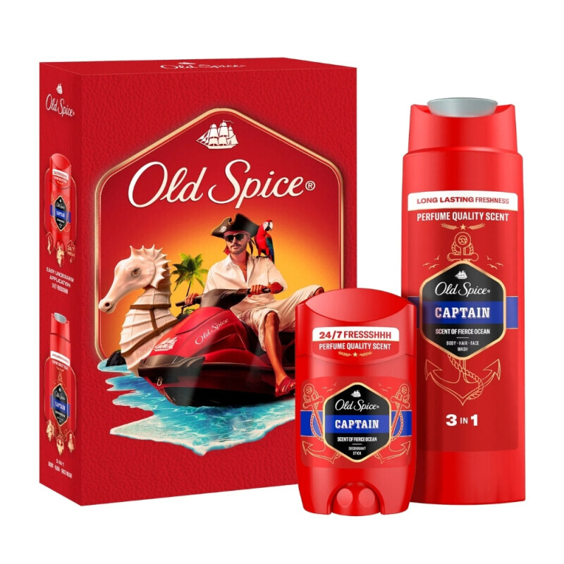 Old Spice Dár.sada M 250ml SG+50ml Stick Captain (6/krt)