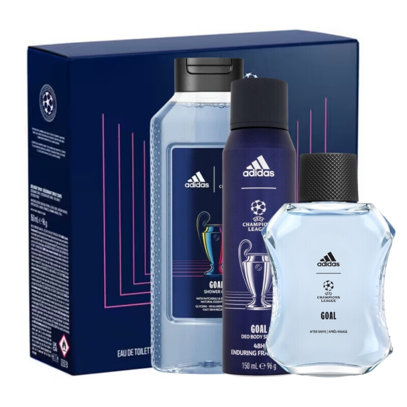 Adidas Dár.sada M 100ml EDT+250ml SG+150ml Spray UEFA (6/krt)