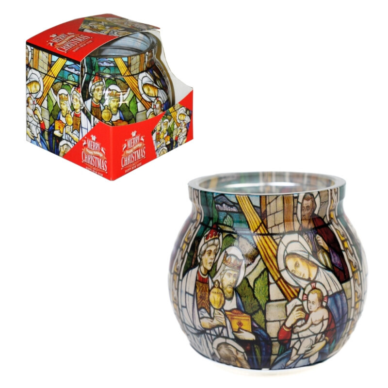 Admit Svíčka ve skle 100g Christmas (12/bal)