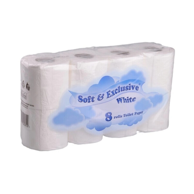 Soft Exclusive toaletní papír 8ks 2vrstva-bílý (8/bal)
