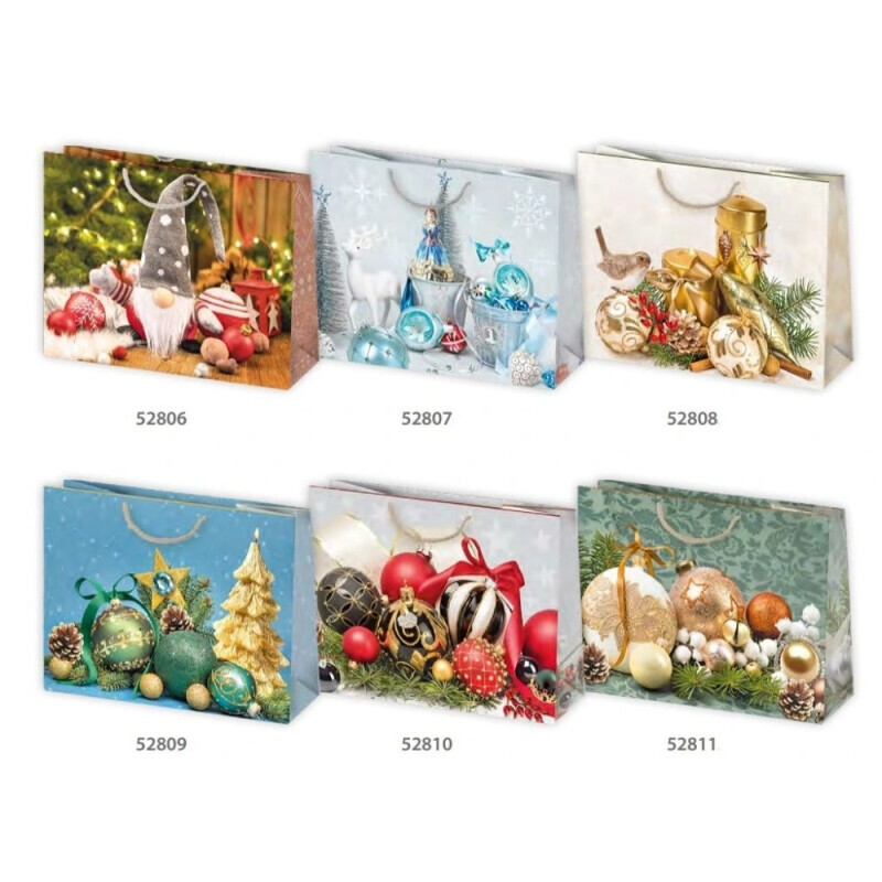 Pol-Mak Dárková taška T6 Vánoční (10/bal)