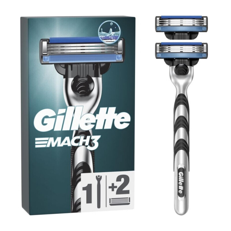 Gillette Mach3 Holítka + 2hlavice (36/krt)