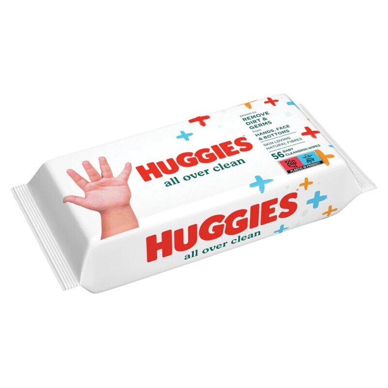Huggies Vlh.ubrousky 56ks All Over Clean (10/krt)