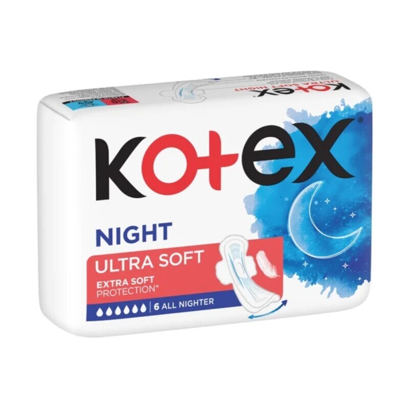 Kotex Vložky Ultra Soft Night 6ks (24/krt)