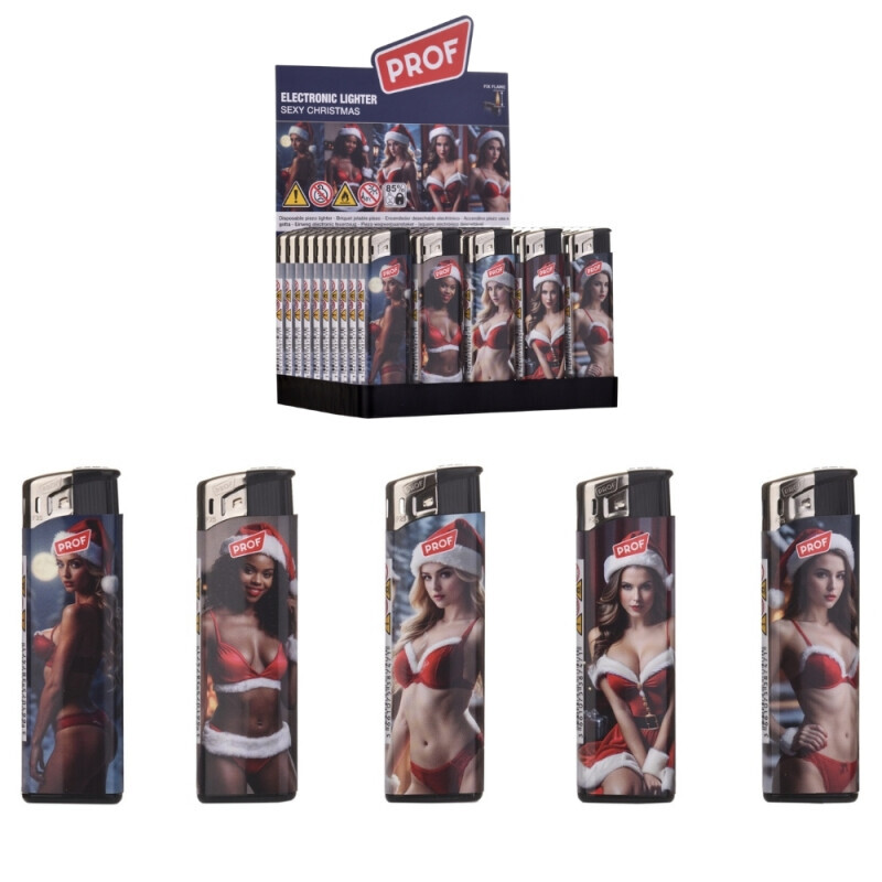 Prof Zapalovač Elec Xmas Sexy (50/bal 1000/krt)