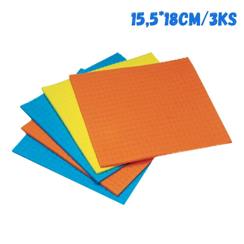 Janegal Utěrka houbová 15,5*18cm/3ks (35/bal 4200/krt)