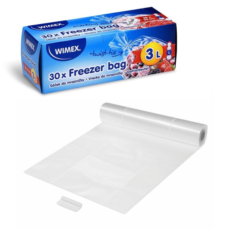 Sáčky do mrazničky 25*32cm 3l/30ks (28/krt)