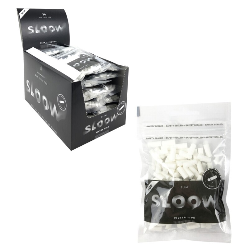 SLOOW cigaretové filtry Slim (34/bal 272/krt)