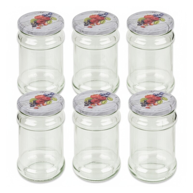 Sklenice zavařovací s víčkem 320ml (6/krt)