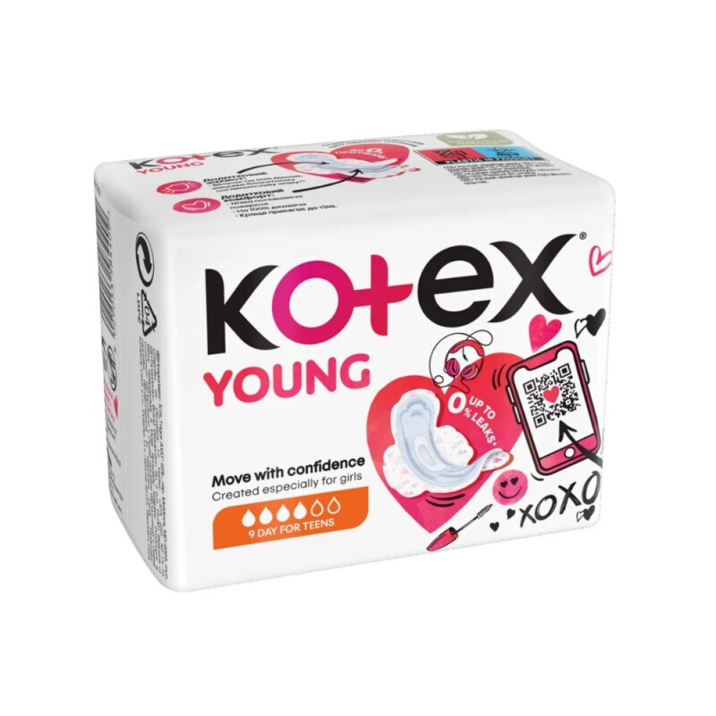 Kotex Vložky Young Day 9ks (16/krt)
