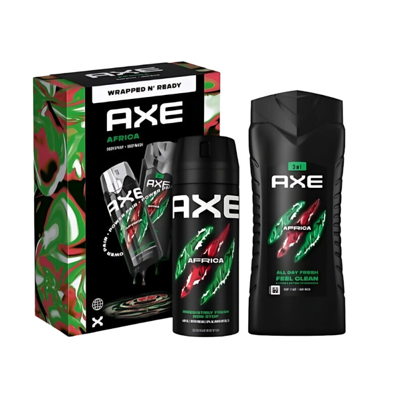 Axe Dár.sada M 250ml SG+150ml Spray Africa (8/krt)