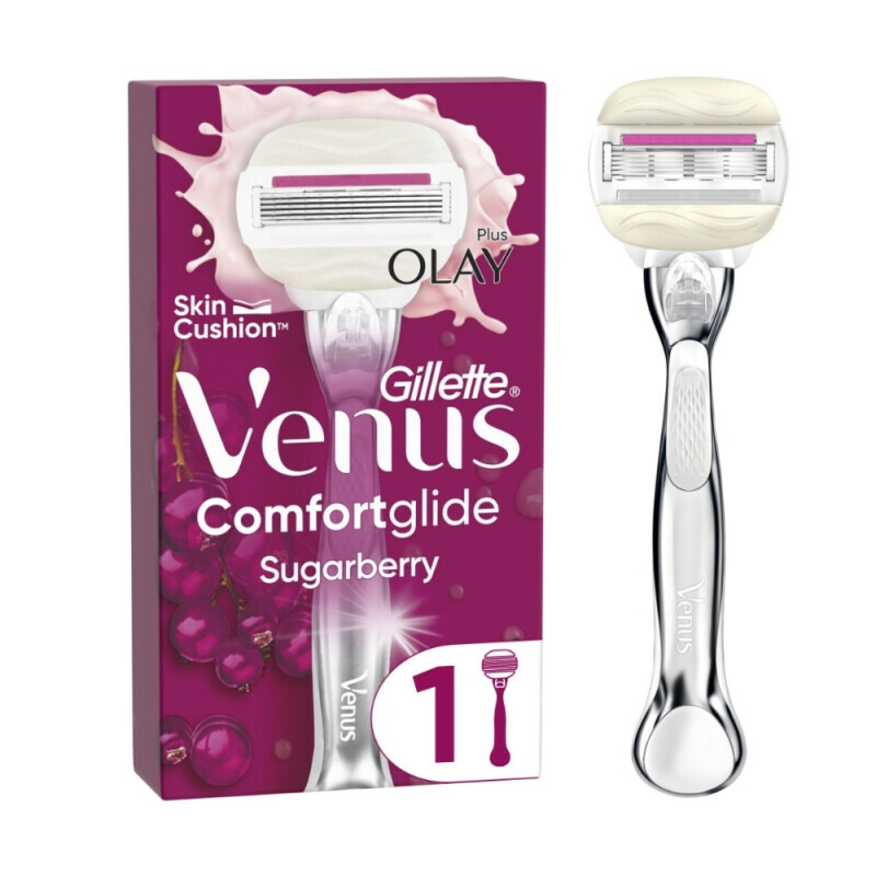 Gillette Venus Holítka Platinum Comfortglide Sugarberry strojek+1 hlavice(6/krt)