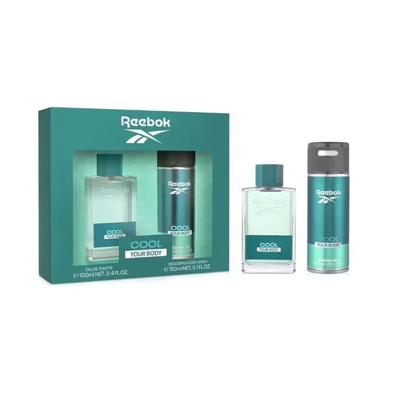 Reebok Dár.sada M 150ml Deospray +100ml EDT Cool your body(4/krt)