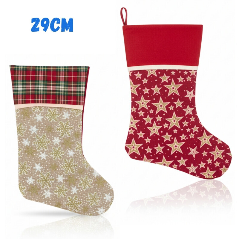 Vánoční ponožka na dárky 29cm (12/bal 600/krt) 