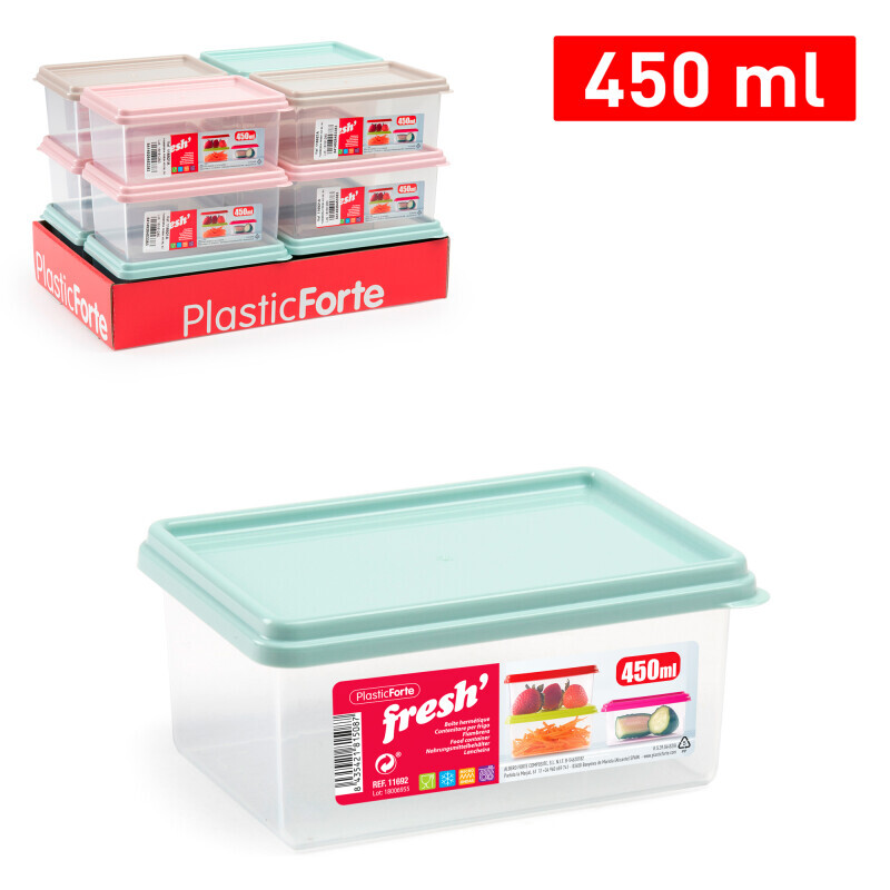 P.Forte Dóza plast Fresh 450ml SURT(12/bal)