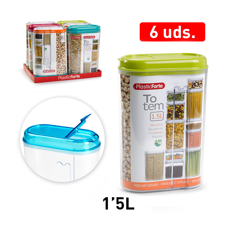 P.Forte Dóza plast Totem 1,5l (6/bal)
