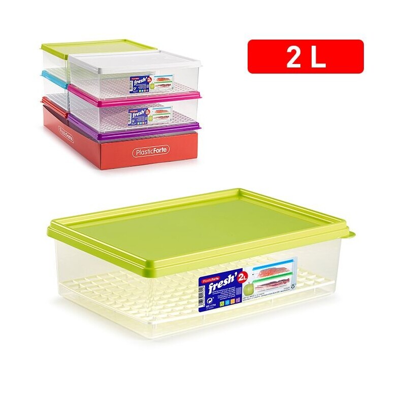 P.Forte Dóza plast Fresh 2l s mrížkou (6/bal)