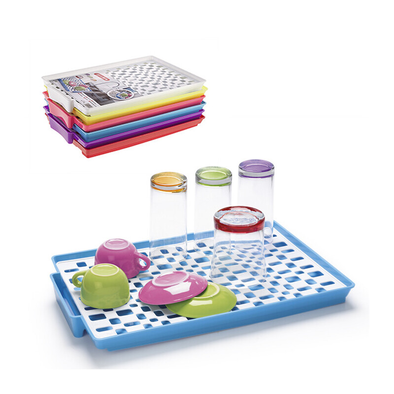 P.Forte Odkapávač na sklenice plast Color (6/bal)