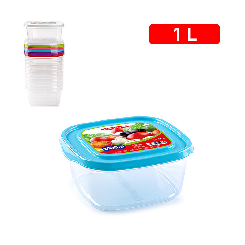 P.Forte Dóza plast Basic hran.1l Color (12/bal)