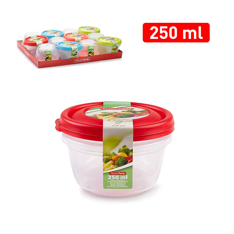 P.Forte Dóza plast set kul.2*250ml Color (12/bal)