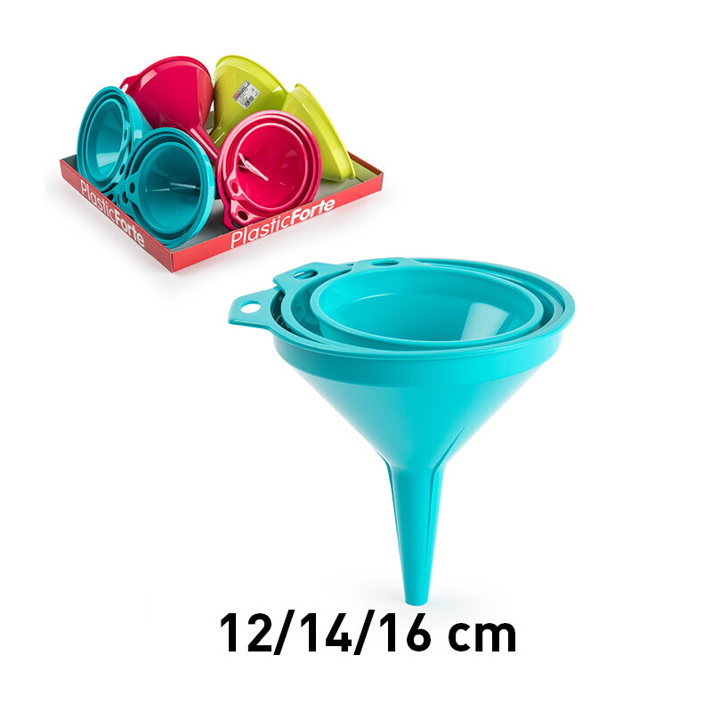 P.Forte Trychtýř set 3ks-12/14/16cm Color (8/bal)