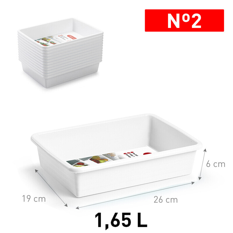P.Forte Organizér do lednice 2l White (12/bal)