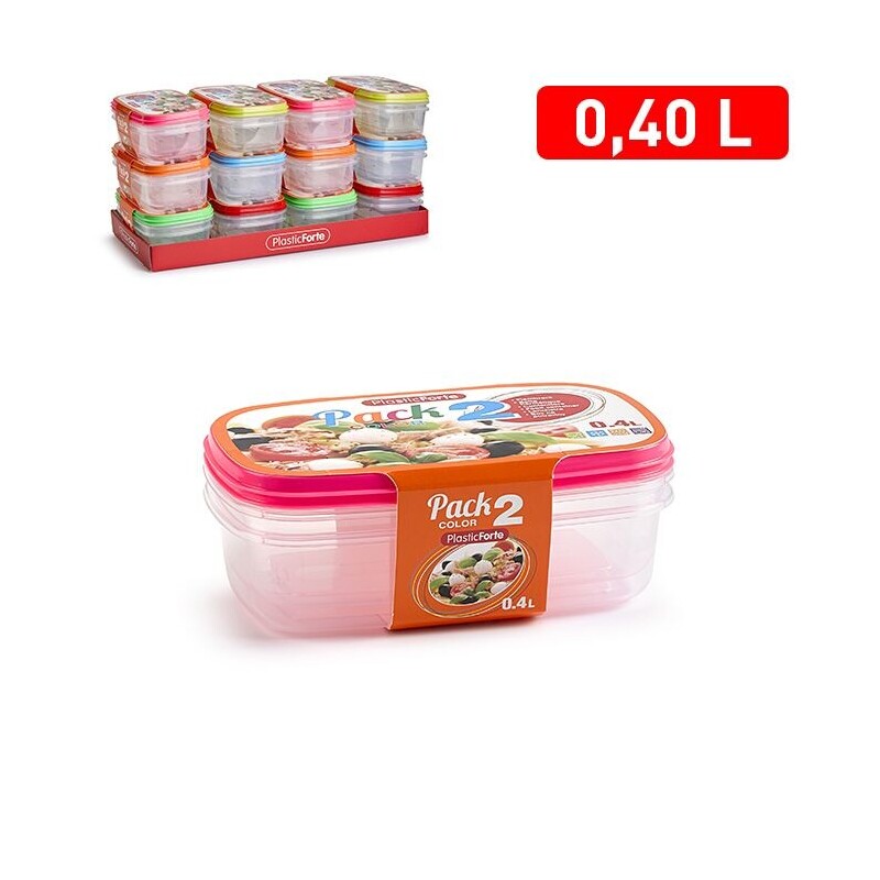 P.Forte Dóza plast pack obdél.2*400ml Color (12/bal)