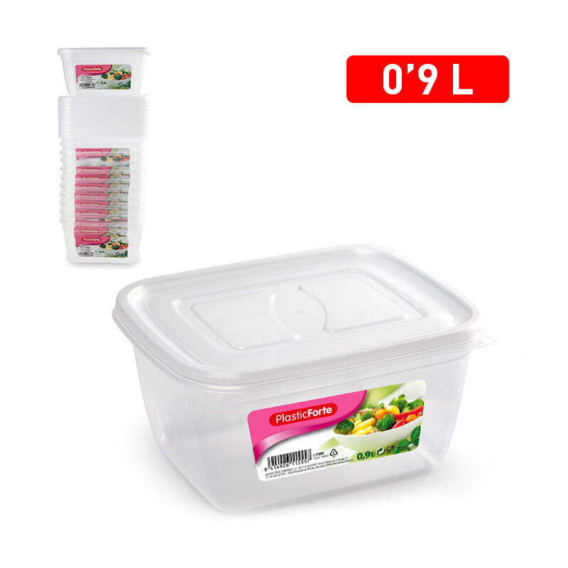 P.Forte Dóza plast Modern obdél.900ml Tran. (12/bal)
