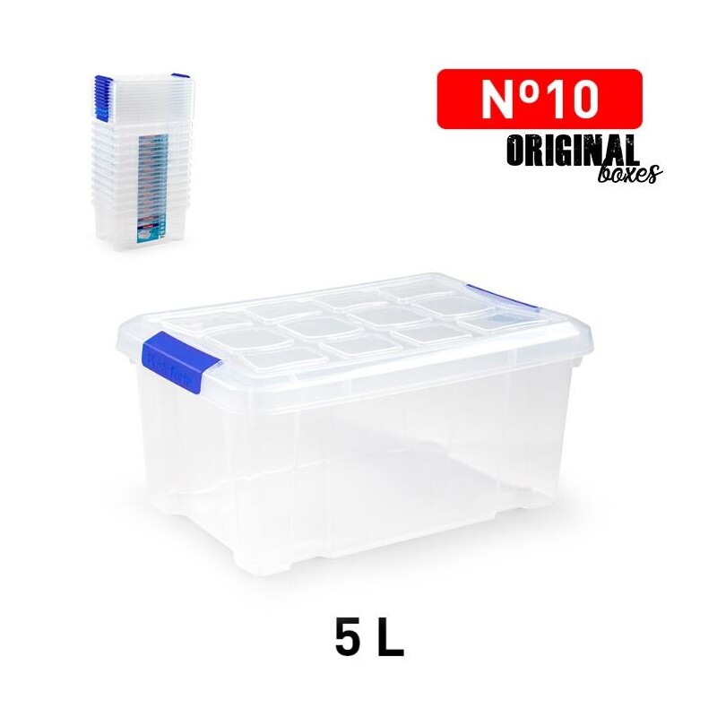 P.Forte Box plast 5l Transparent (12/bal)