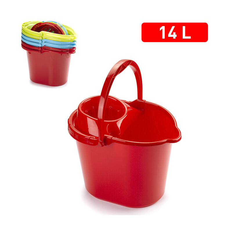 P.Forte Kbelík +ždímač 14l oválný Color (6/bal)