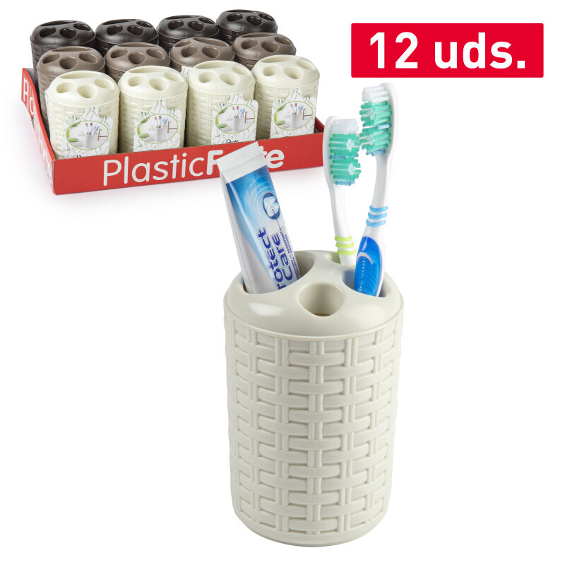 P. Forte Pouzdro na zubní kartáčky rattan(12ks /bal )
