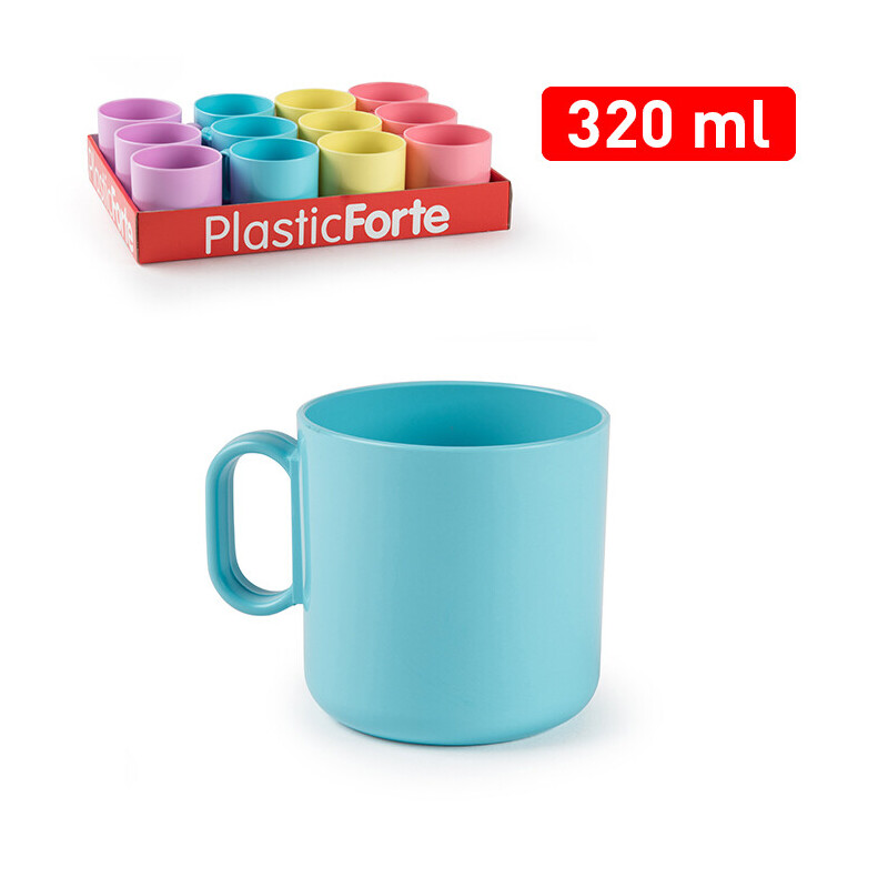 P.Forte Hrnek plast Dino 320ml Color (12/bal)