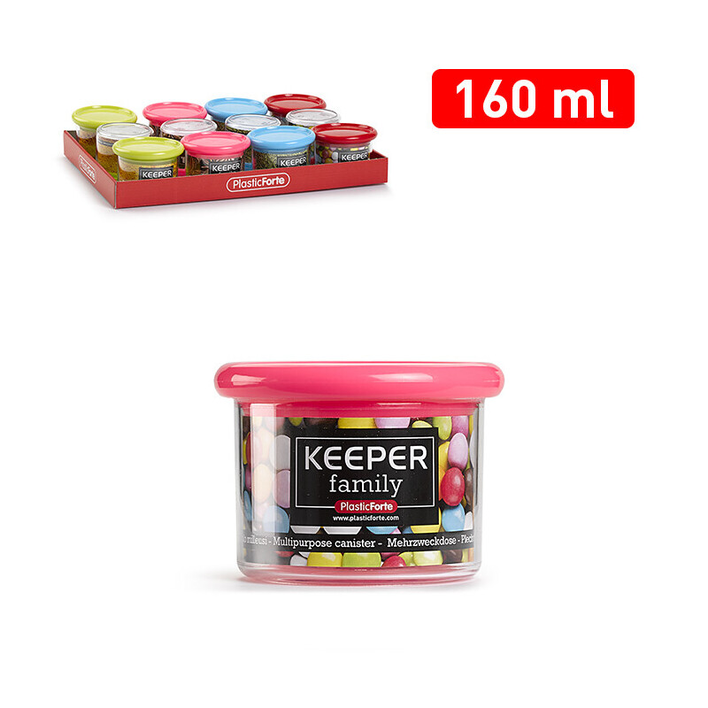 P.Forte Dóza plast Canister 160ml Color (12/bal)