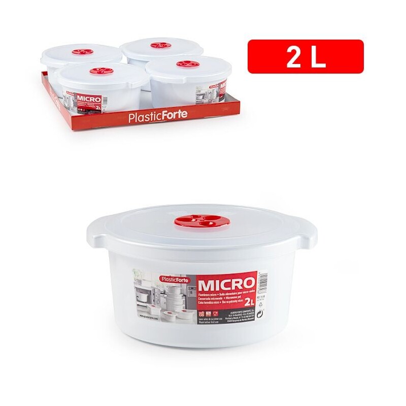 P.Forte Dóza plast do mikro. 2l (4/bal)