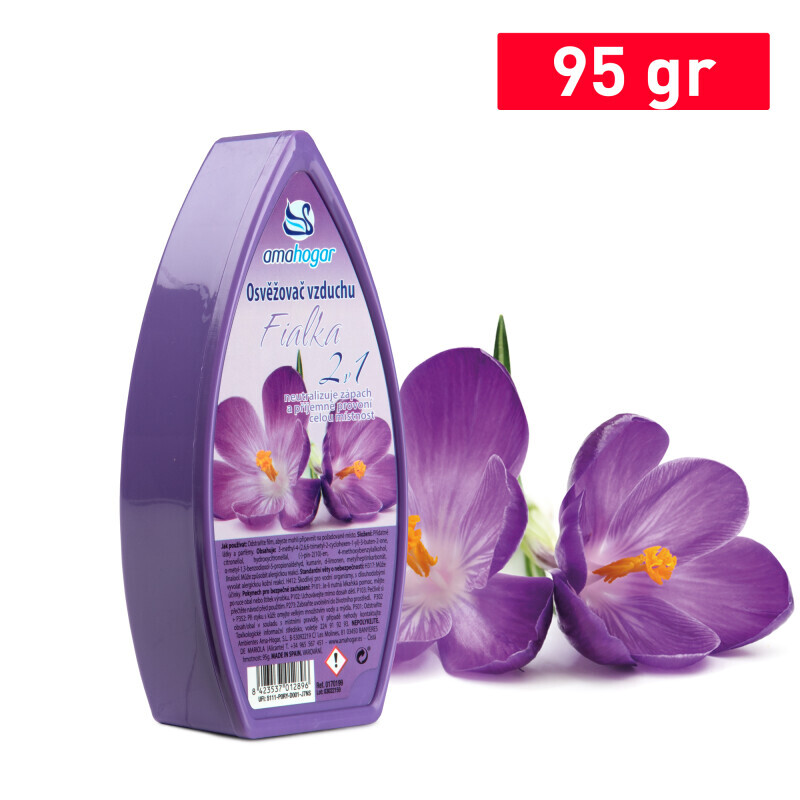 Amahogar Gel Air Freshener 95g Violets (12/bal)