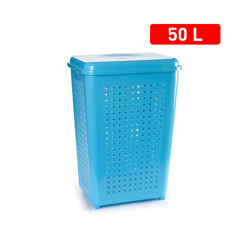 P.Forte Koš na prádlo s víčkem 50l BLUE