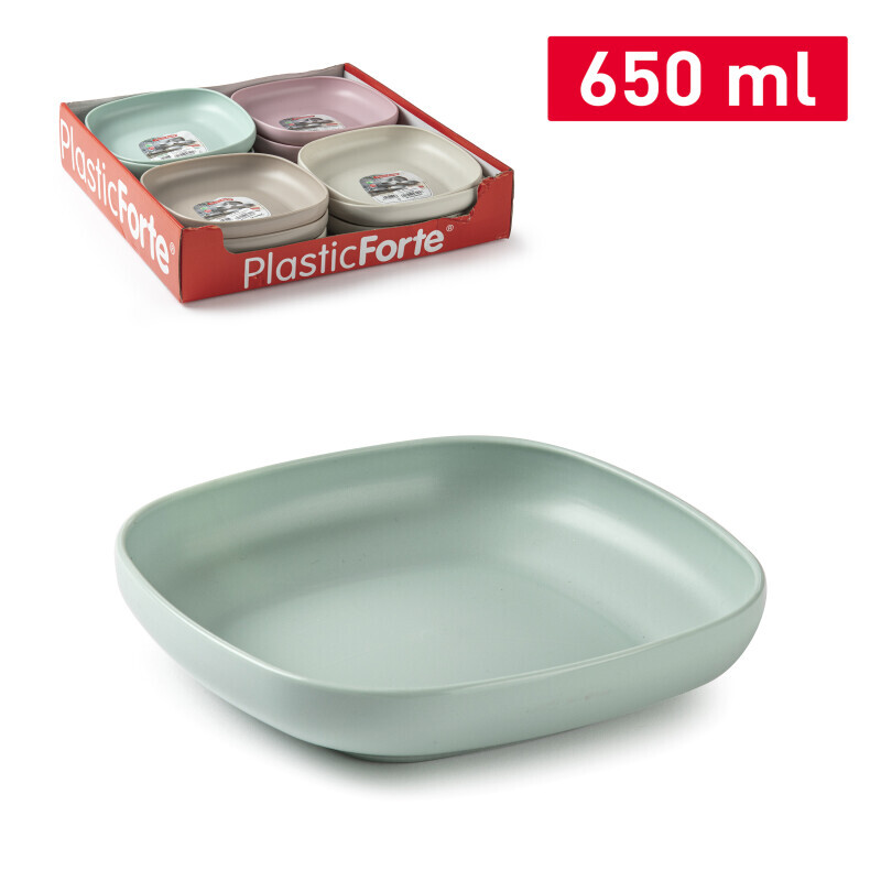 P.Forte Talíř plast Stilo 17cm VRM (12/bal)