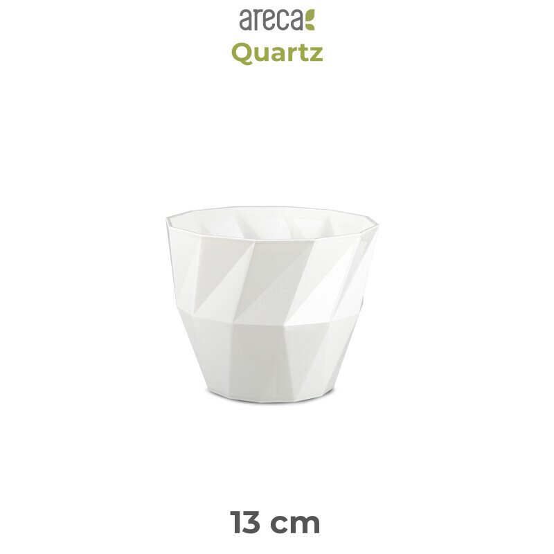 P.Forte Květináč Quartz 13cm Blanco Roto (12/bal)